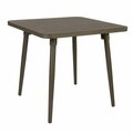 Bfm Seating Fresco 36'' Square Table with Solid Aluminum Top and Bronze Powder Coat 163T4L3636BZ